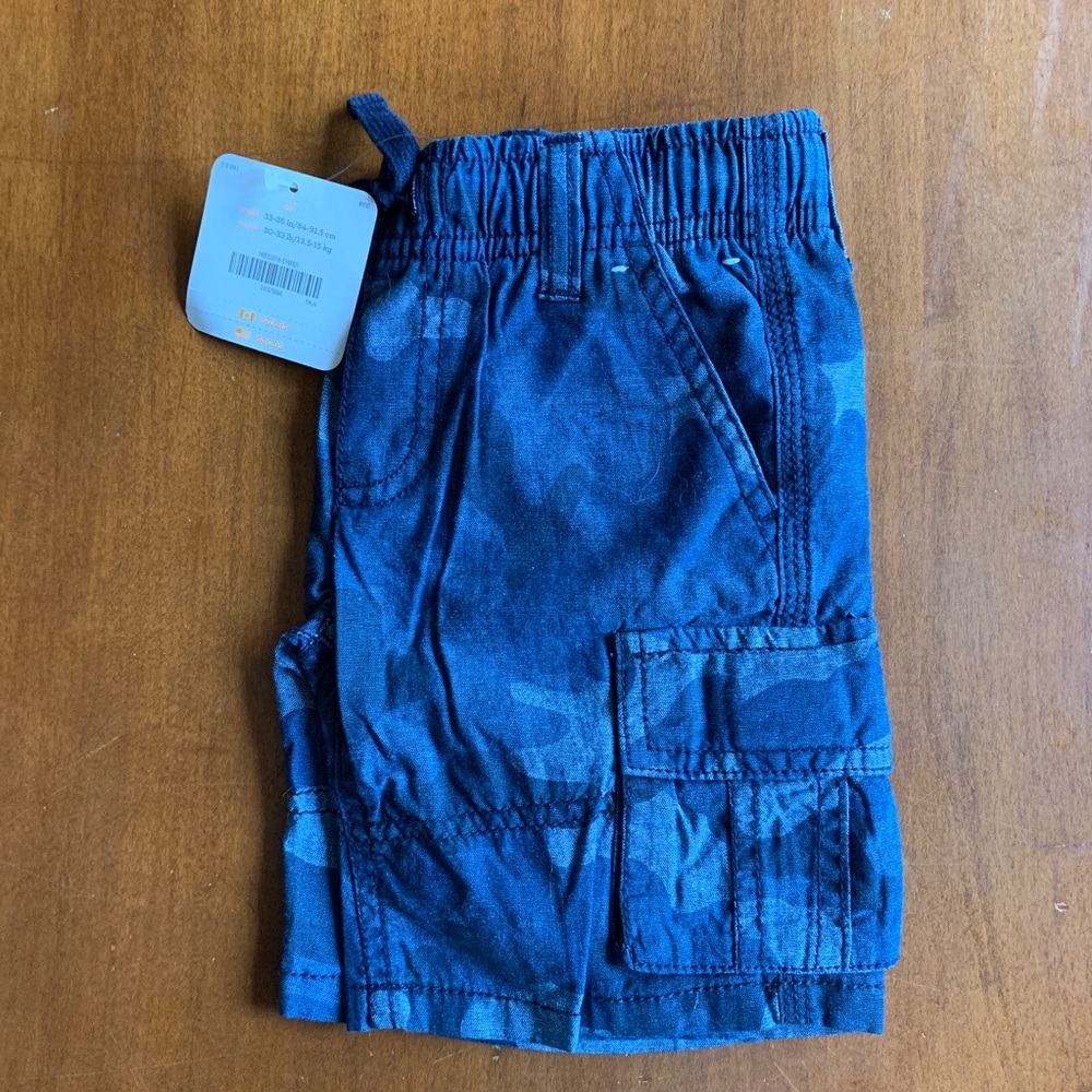Boys Camo Cargo Shorts